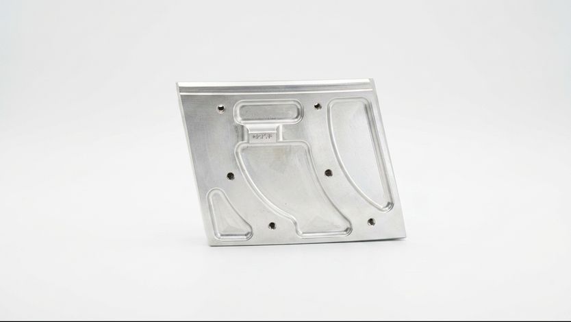 Machined component photographed in the RAVIS inspection area